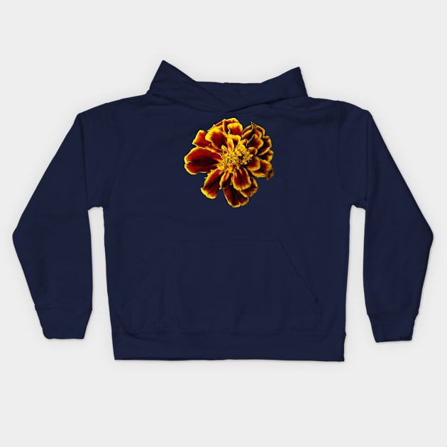 Single French Marigold Kids Hoodie by SusanSavad